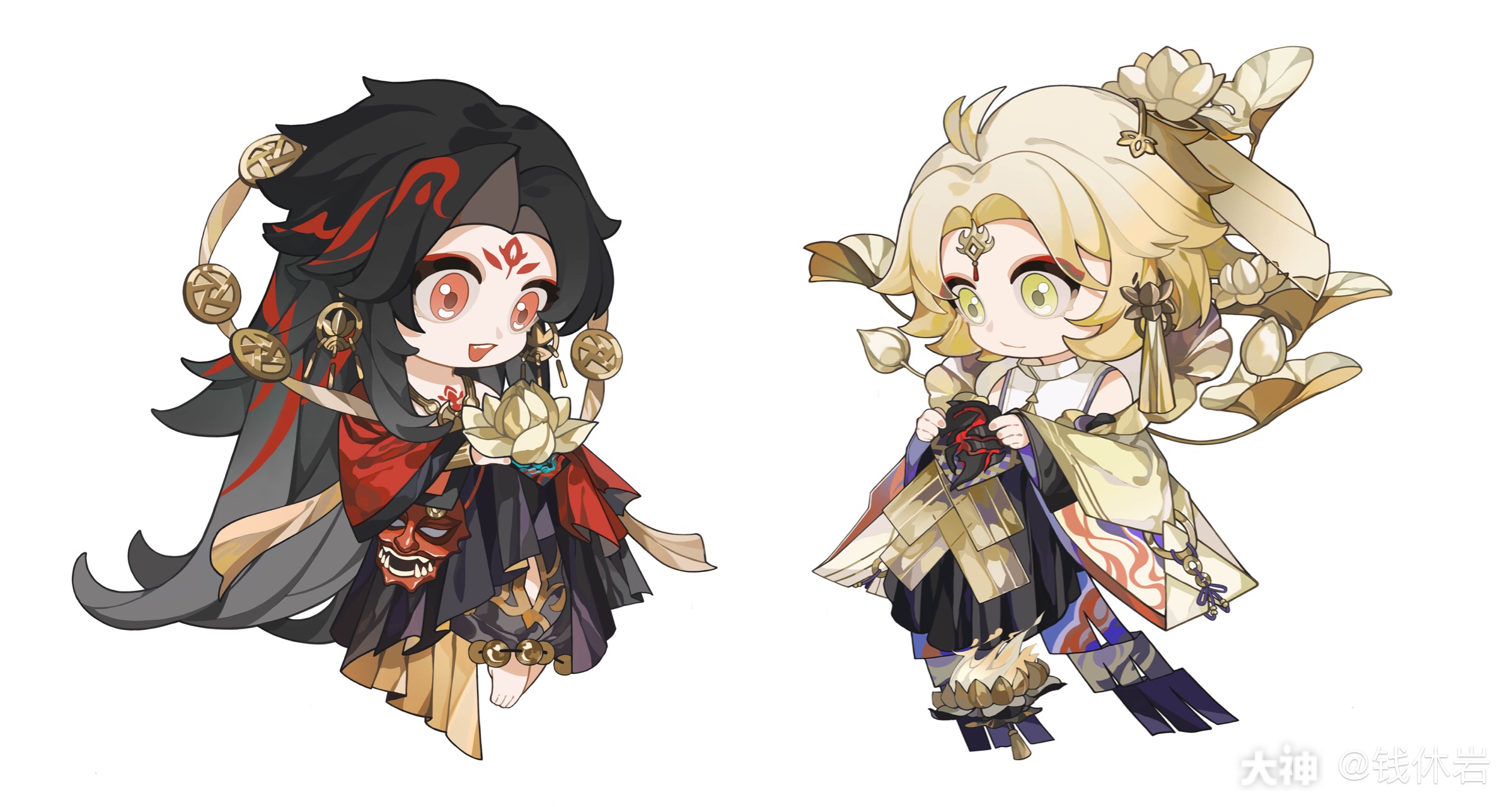 醒春#皋月邀约#阿修罗#帝释天#阴阳师同人 我来混个头像框(扭捏