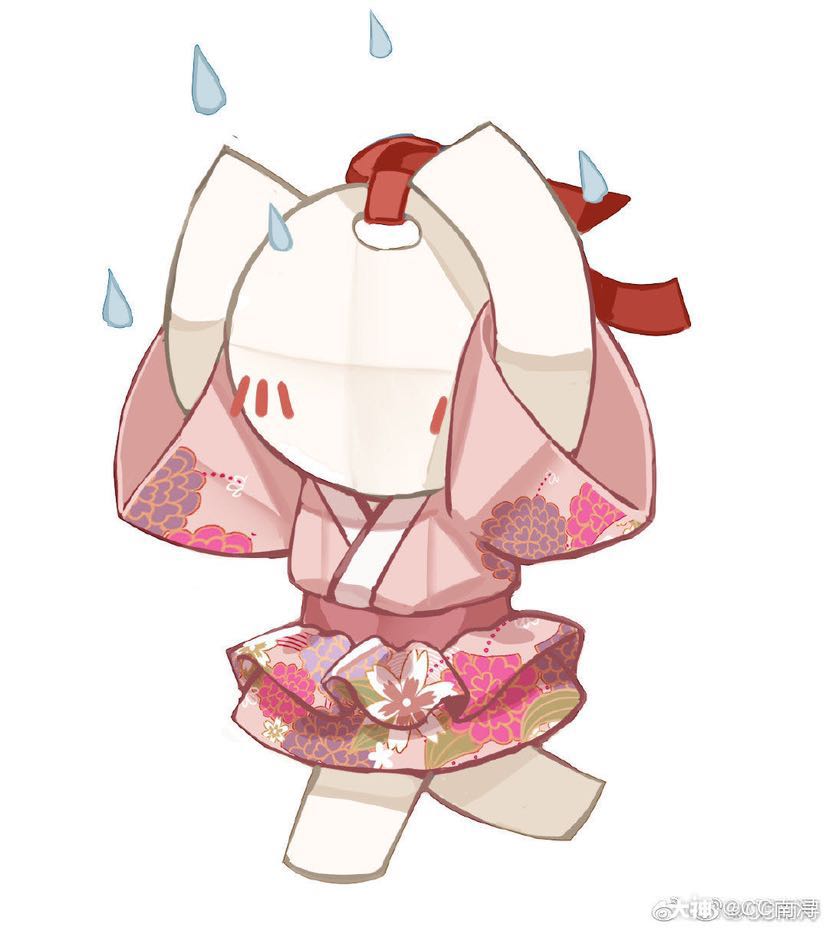 日/亚服插画纸人新皮肤.