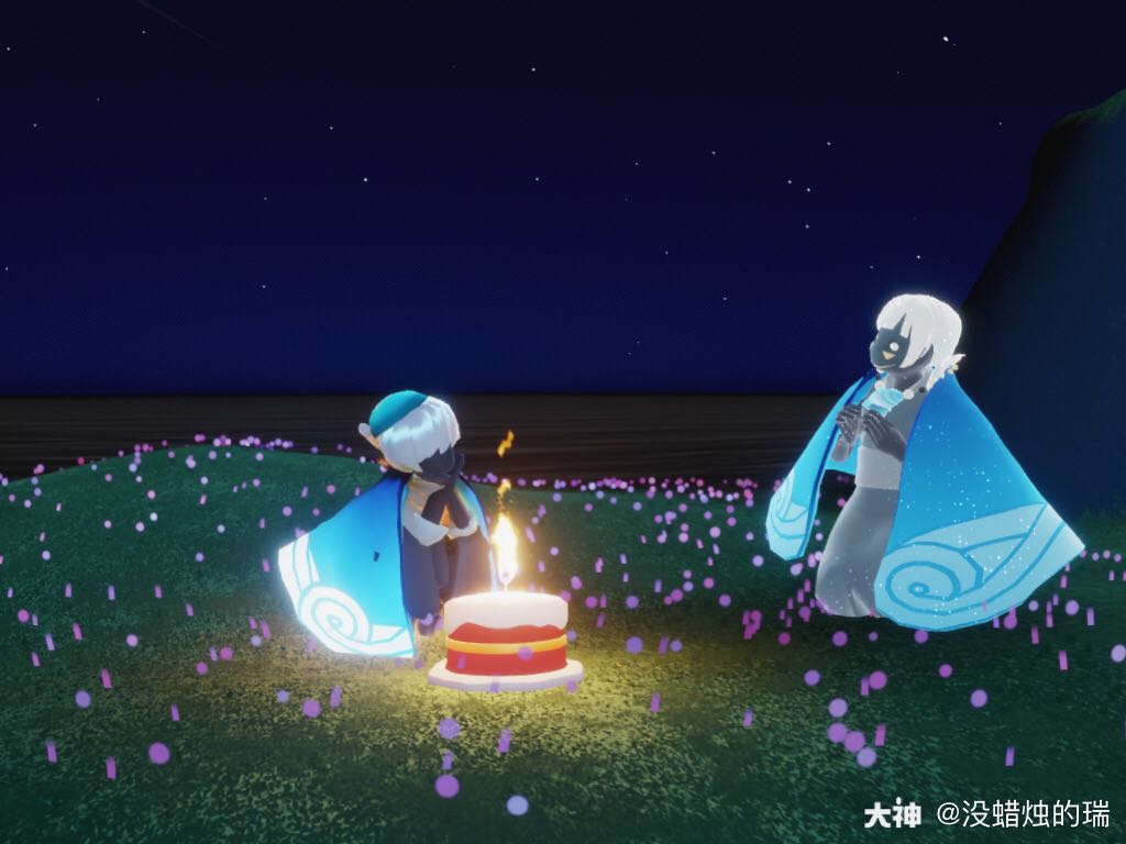 关注#光遇烘焙师 诶呀草莓味的蛋糕!祝小光生日快乐!