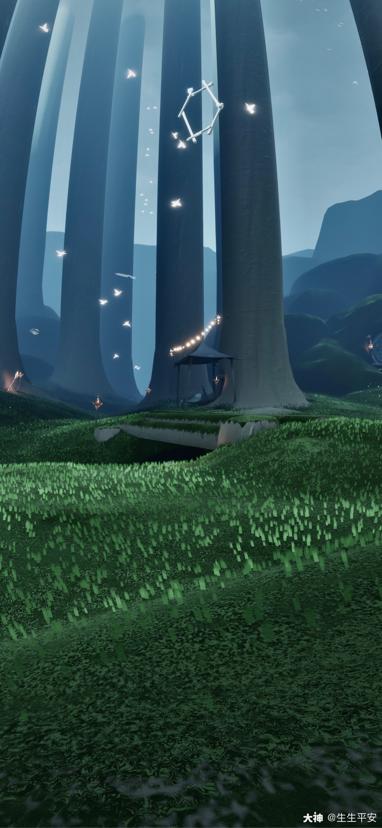 光遇里治愈的除了人物还有风景