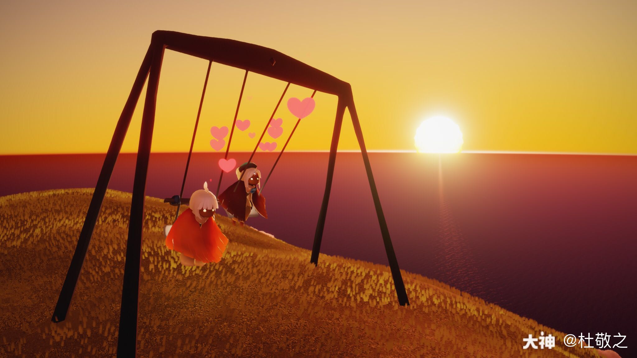 快乐的荡秋千 #光遇日常.