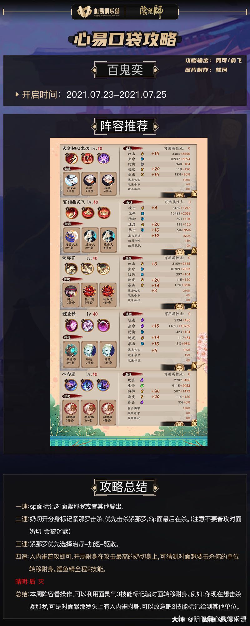 百鬼奕阵容推荐#阴阳师#.