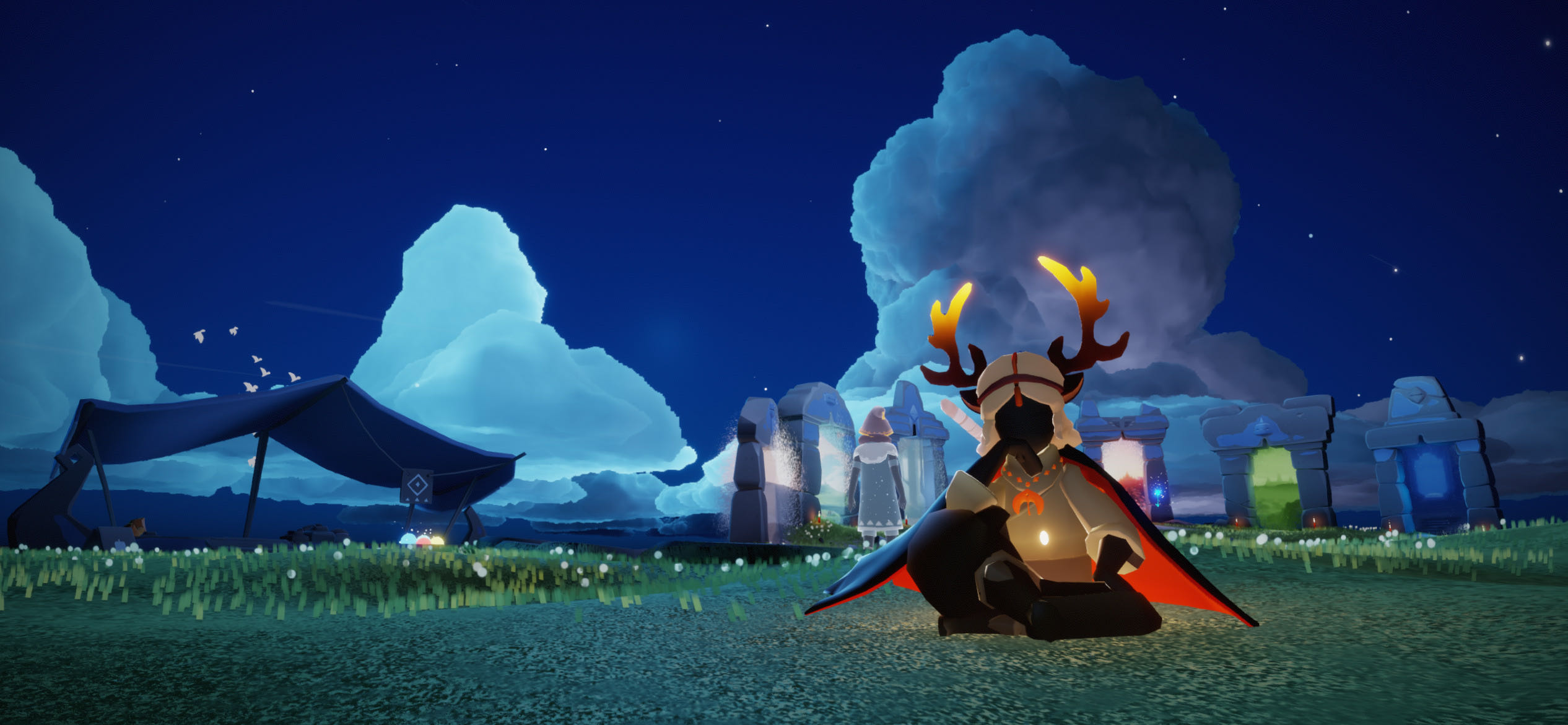 个人描述:有没有国际服一起玩的小伙伴,图是国服的 光遇孤狼拯救器