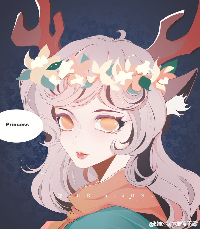 光遇花环少女高清大图 山林里的精灵 已授权抱图请留言花环少女yyd 来自大神光 遇圈子 Ios鹿睡不着