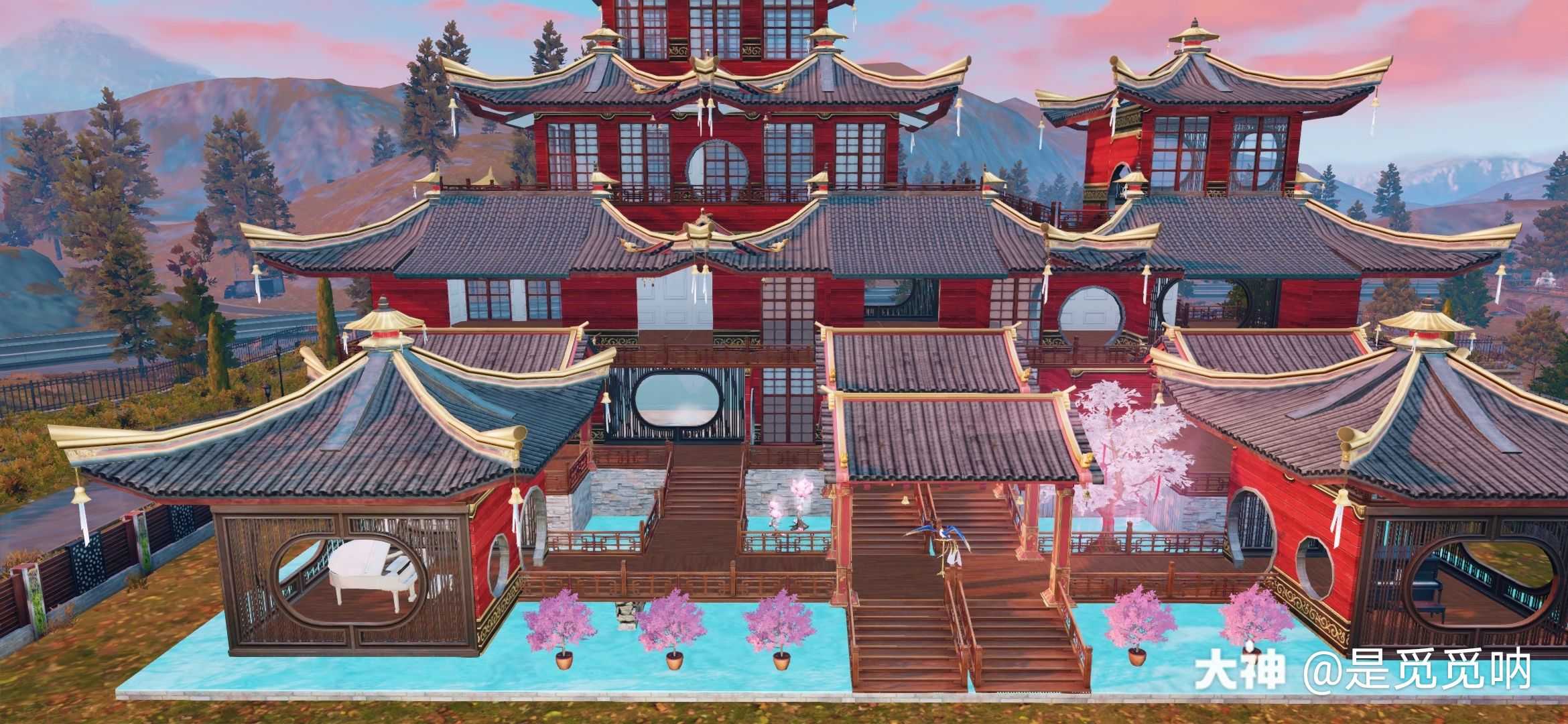 望月楼 预告新古风结构 中式结构 内饰晚点出 喜欢记得三连 来自网易大神明日之后圈子 秋日森林觅觅