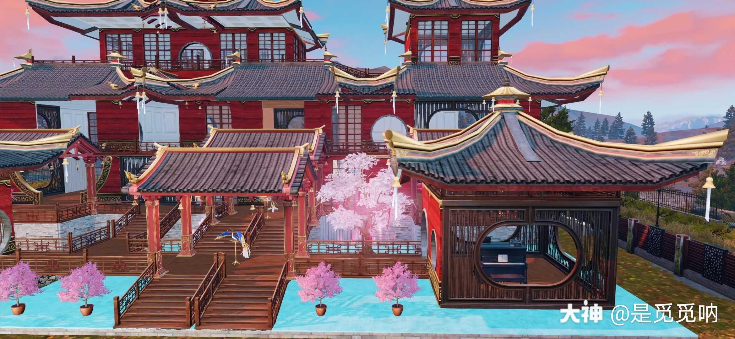 望月楼 预告新古风结构 中式结构 内饰晚点出 喜欢记得三连 来自网易大神明日之后圈子 秋日森林觅觅