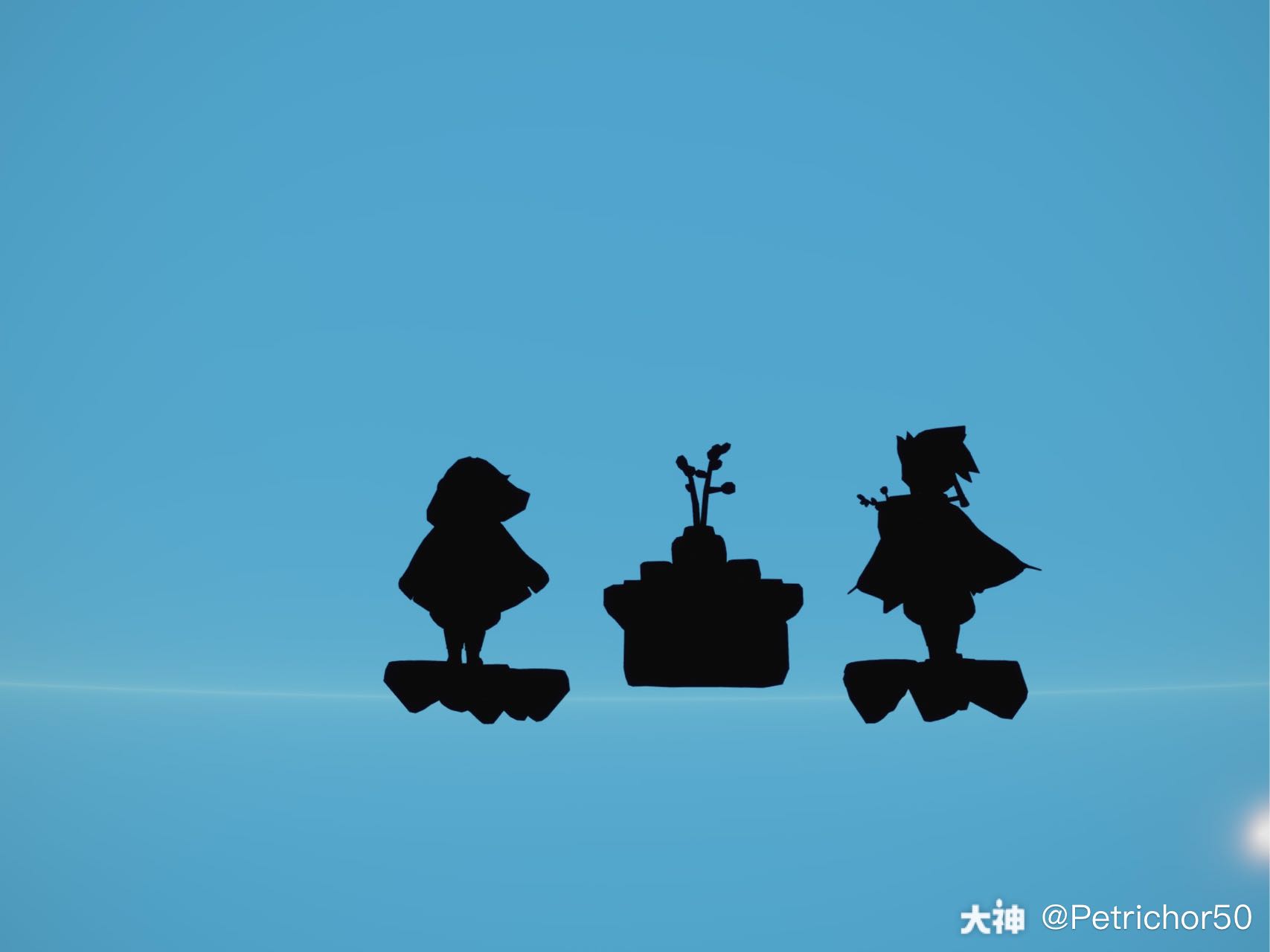 光遇风景 各种剪影不.
