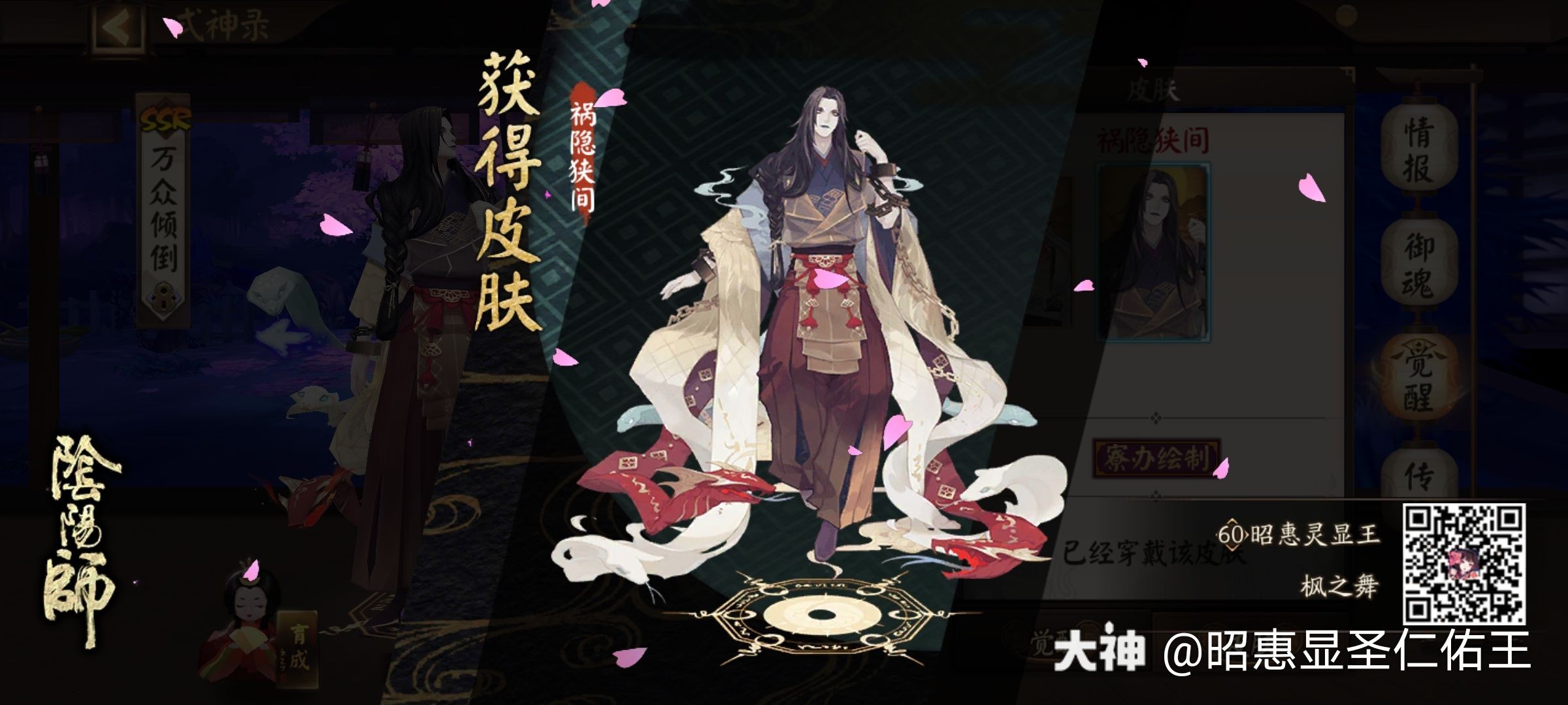 我获得了一个全新的皮肤,随手分享喜悦~_来自网易大神圈子_昭惠显圣仁