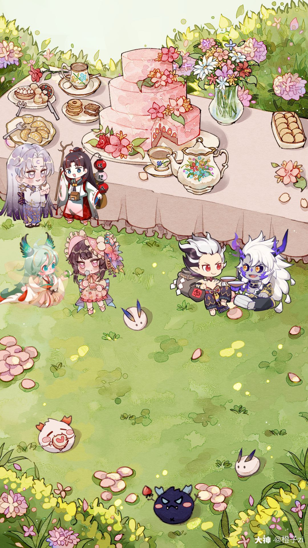 生成五周年专属手机壁纸 阴阳师大人们快来体验啦 来自大神阴阳师圈子 橙子zi