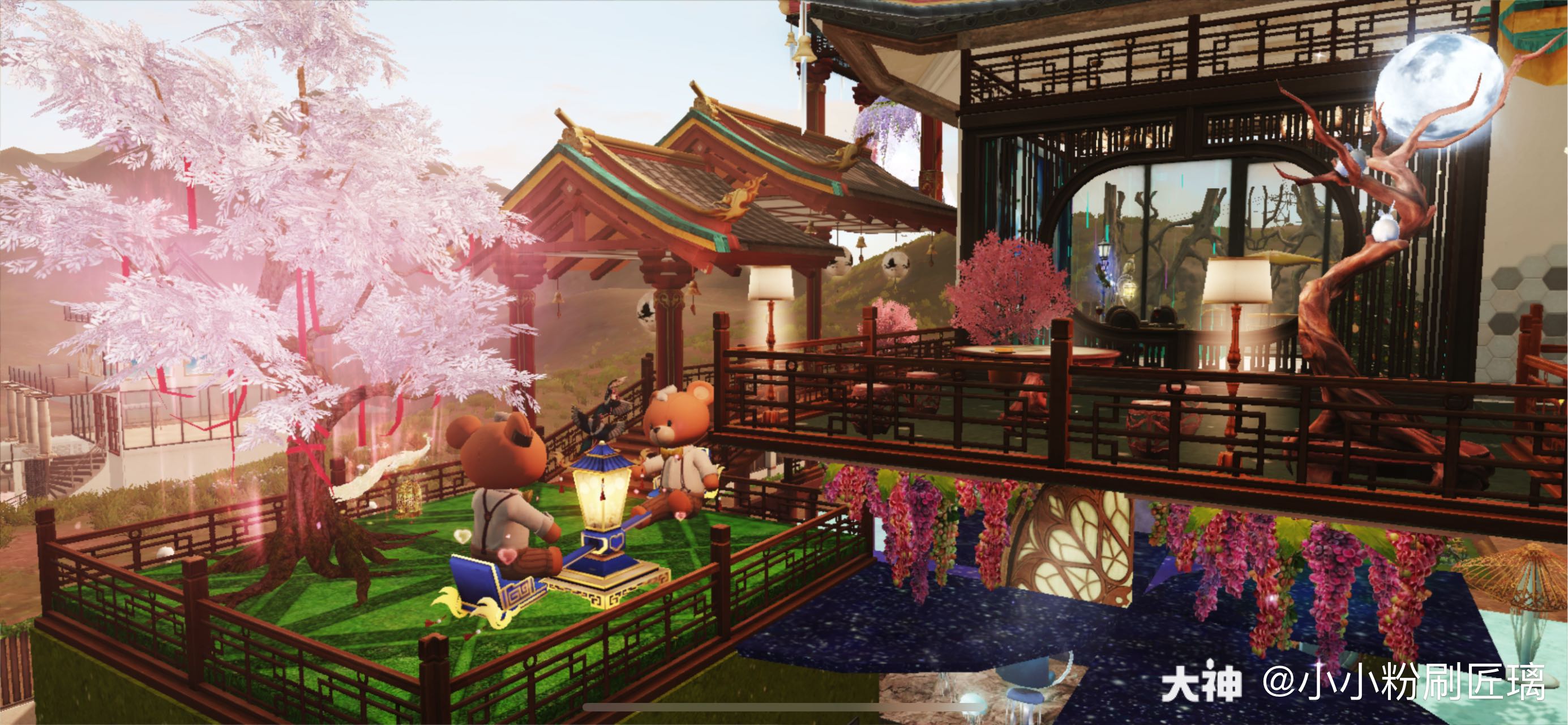 新房子,终于盖好了,室友说漂亮,开心78新的中国古风风格结构实在太