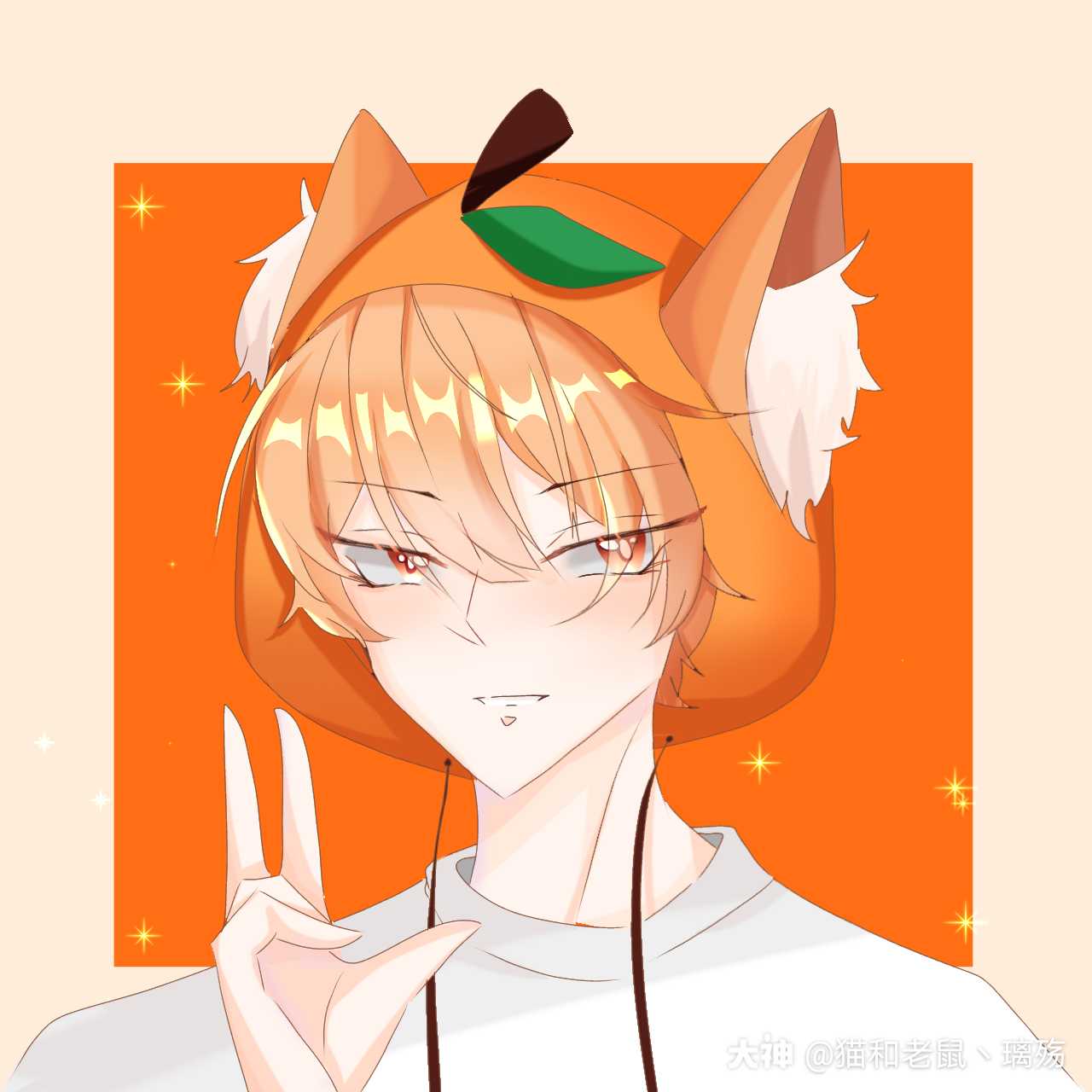 画了头像 但是他似乎比较喜欢p2 #璃殇的同人堆##猫鼠图文电台##猫和