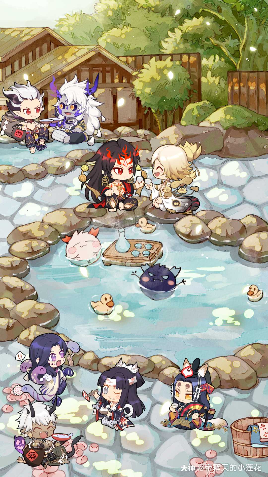 生成五周年专属手机壁纸 阴阳师大人们快来体验啦 来自大神阴阳师圈子 帝释天的小莲花