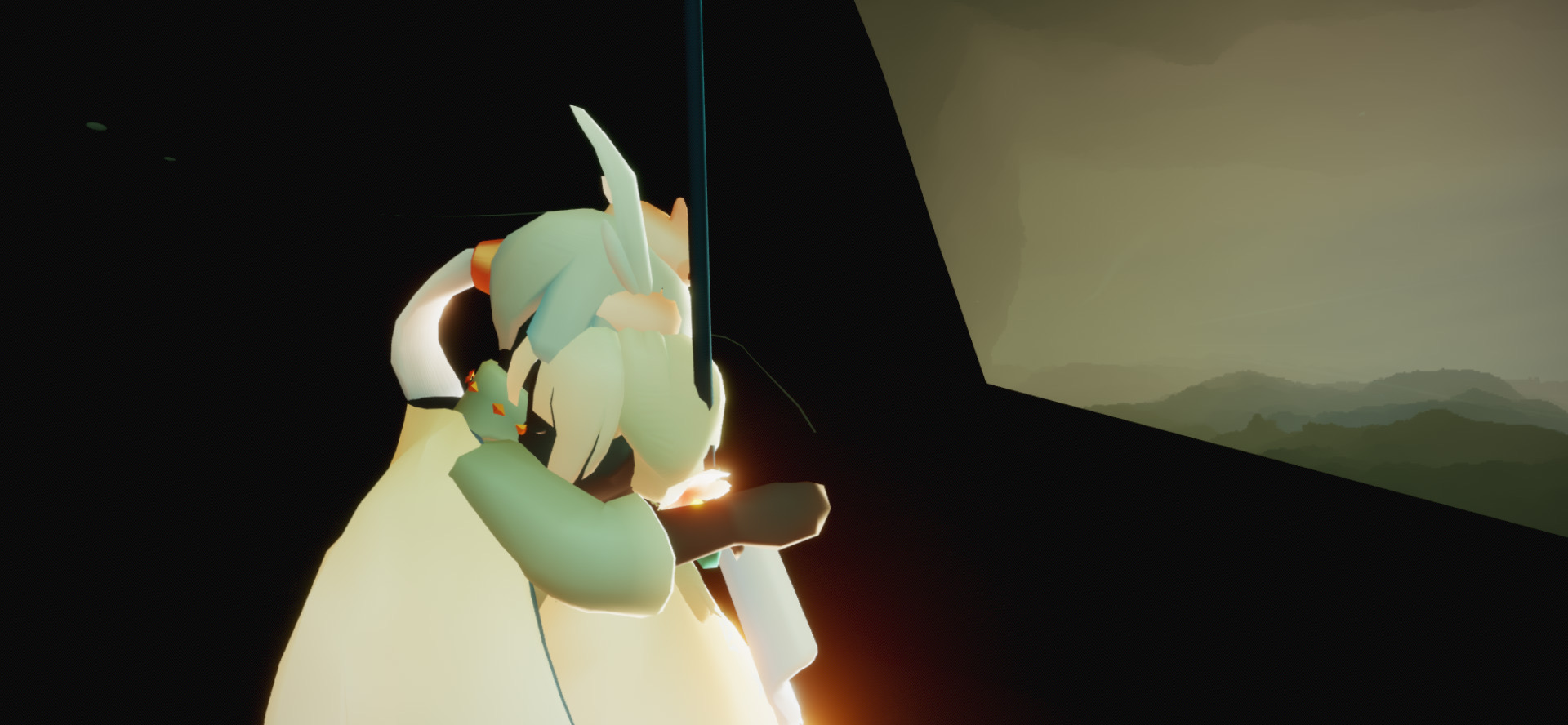 个人描述:给好友达芬奇的拥抱,望她能和她爹多碰面 光遇孤狼拯救器