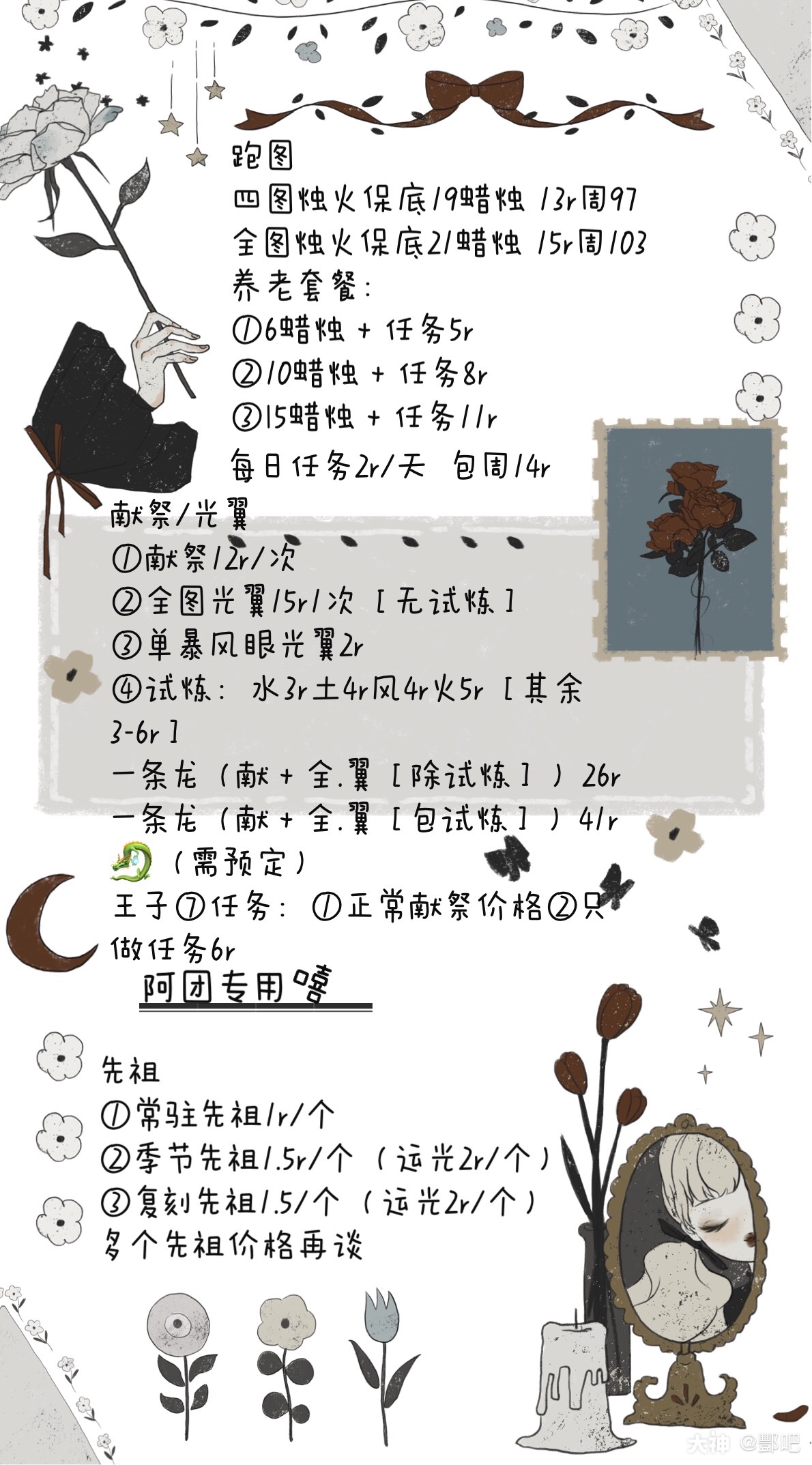 价格表#光遇交友# #光.