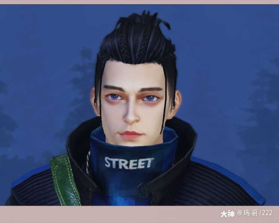 明日之后捏脸# 男脸