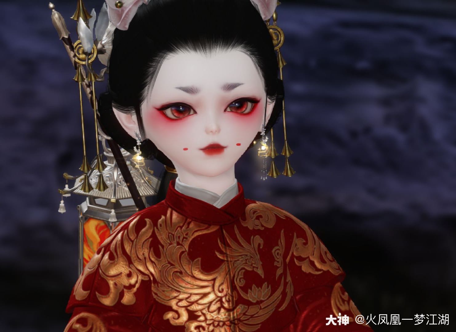 能不能帮我用蝴蝶结发带扎一下辫子呀 我想成为你的圣诞礼物诶 小凤凰3 0粉丝投 来自网易大神一梦江湖圈子 火凤凰一梦江湖