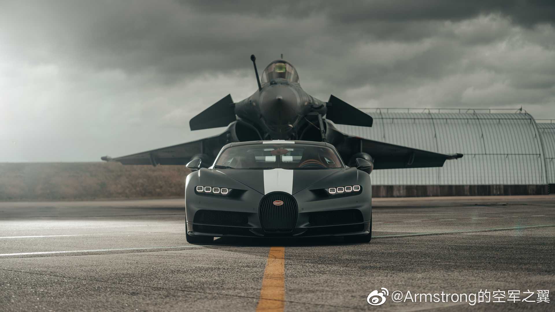当布加迪奇龙(bugatti chiron)遇见达索阵风m