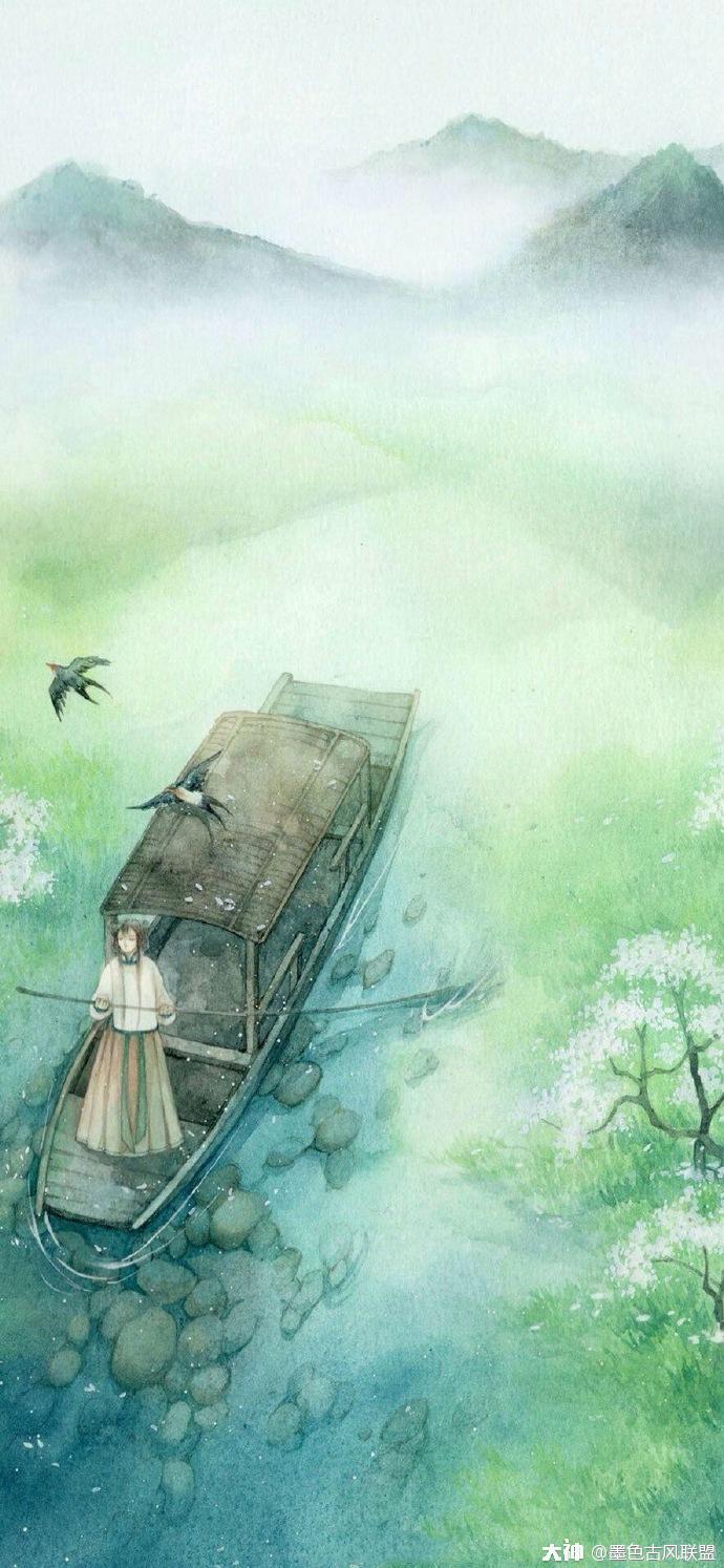 清新淡雅的色调,淡淡的水墨风情