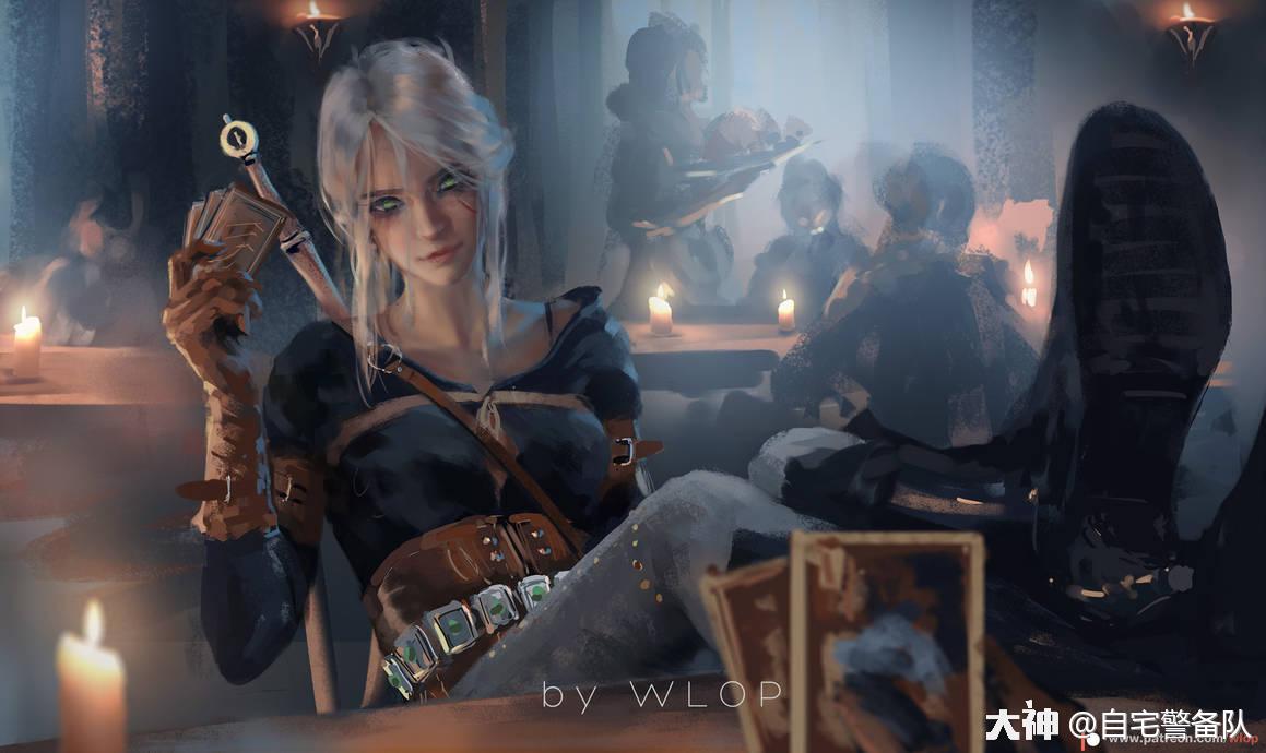 via. @wlop#这只妹子我舔爆