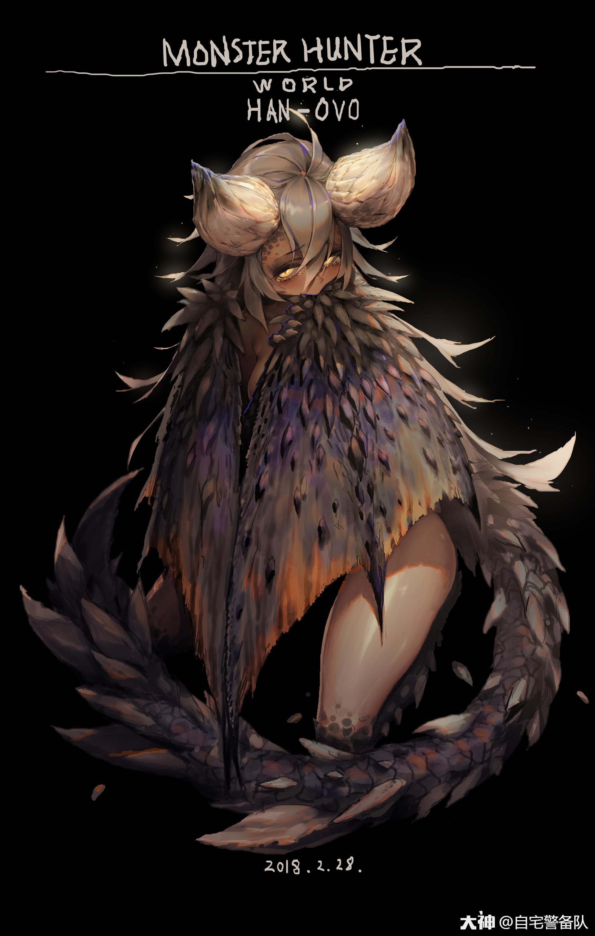 此前流传甚广的灭尽龙娘和魂系防火女的同人形象