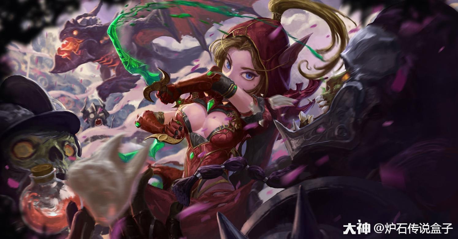 炉石传说# 炉石插画:瓦莉拉.by xiaopeng qiu