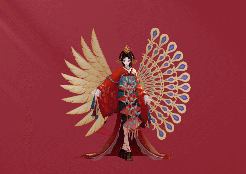 不知火典藏皮肤【蝶步韶华.