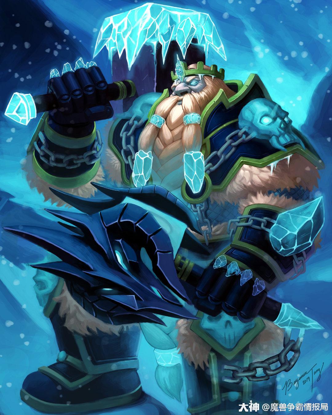 魔兽争霸##精选壁纸#来自reddit,死亡骑士:麦格尼·铜须.