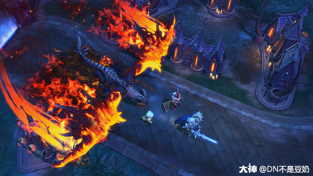 死亡之翼官方游戏截图,以及嘉年华上曝出的三种不同配色皮肤(有点微妙