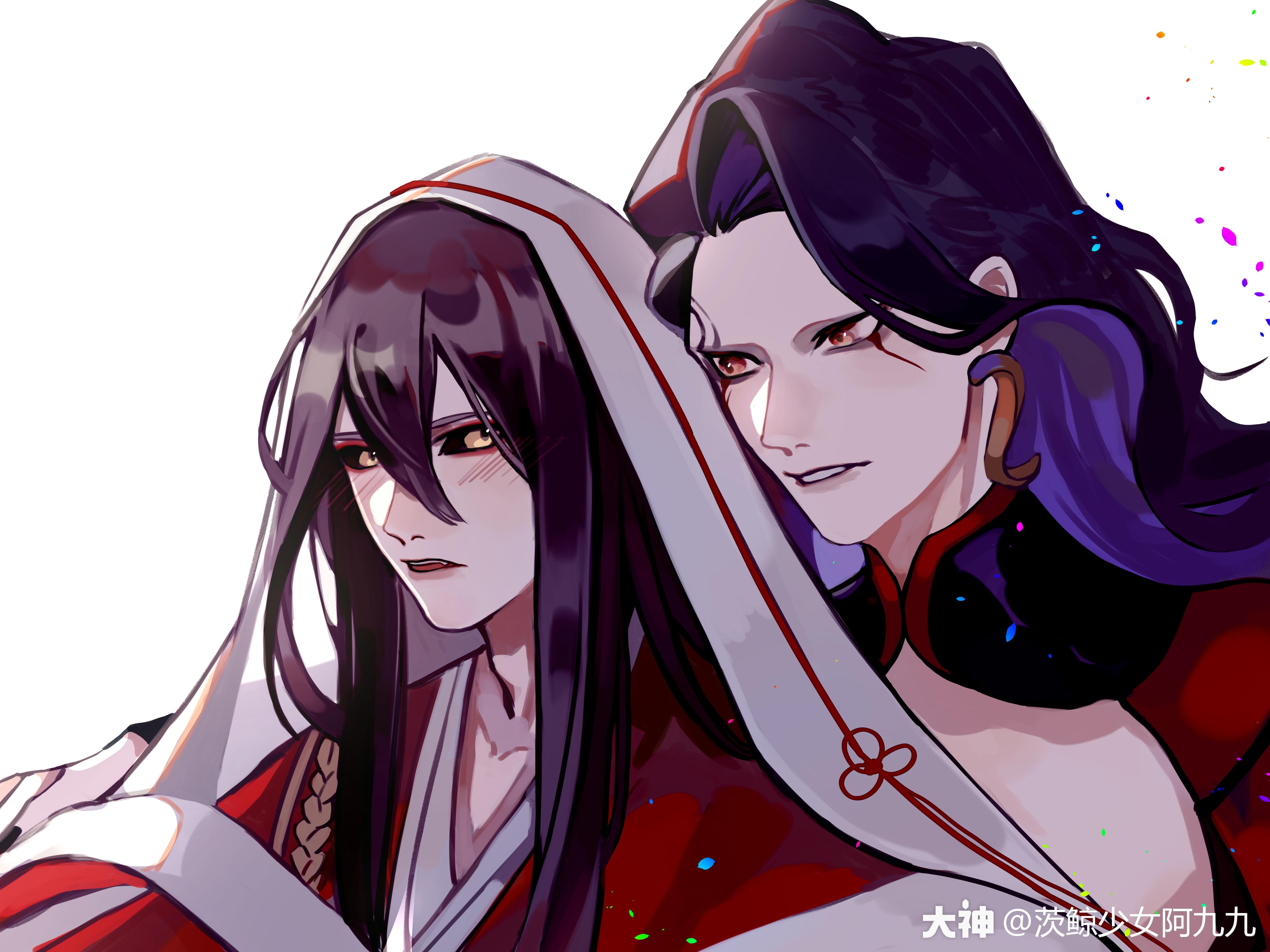 未实装酒吞x未实装茨木画师太太微博上的设定x