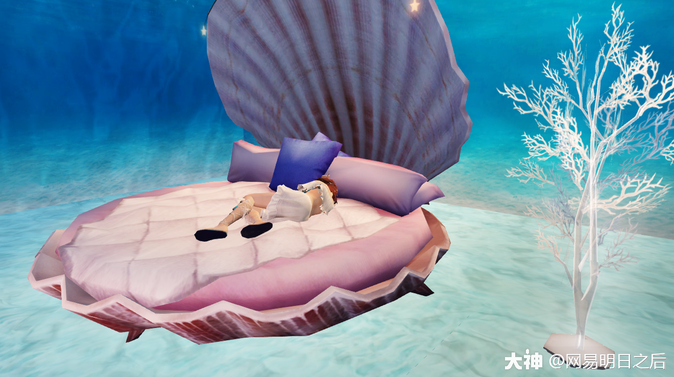 床不仅少女心爆棚舒适度也是满分哦~(布兰肯:同样作为美人鱼的我可以!