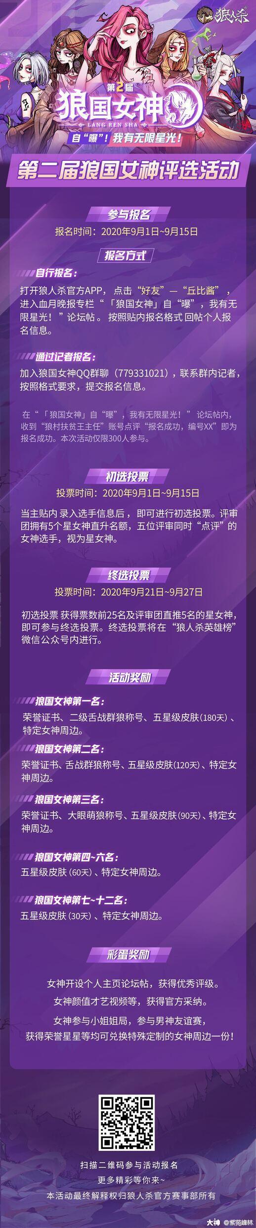第二届狼国女神 评选开启 据传说 狼国有女神 绝世而独立 淡眉如秋水 玉肌 来自网易大神狼人杀圈子 紫苑峰林 第二届狼国女神 评选开启 据传说 狼国有女神 绝世而独立 淡眉如秋水 玉肌 来自网易大神狼人杀圈子 紫苑峰林