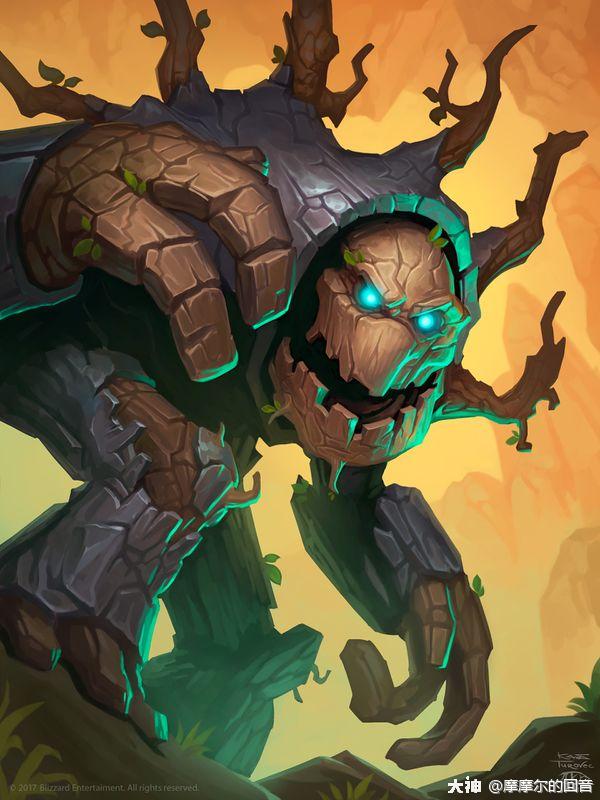 亦静亦动的古老守护者——树人_炉石传说 | 大神
