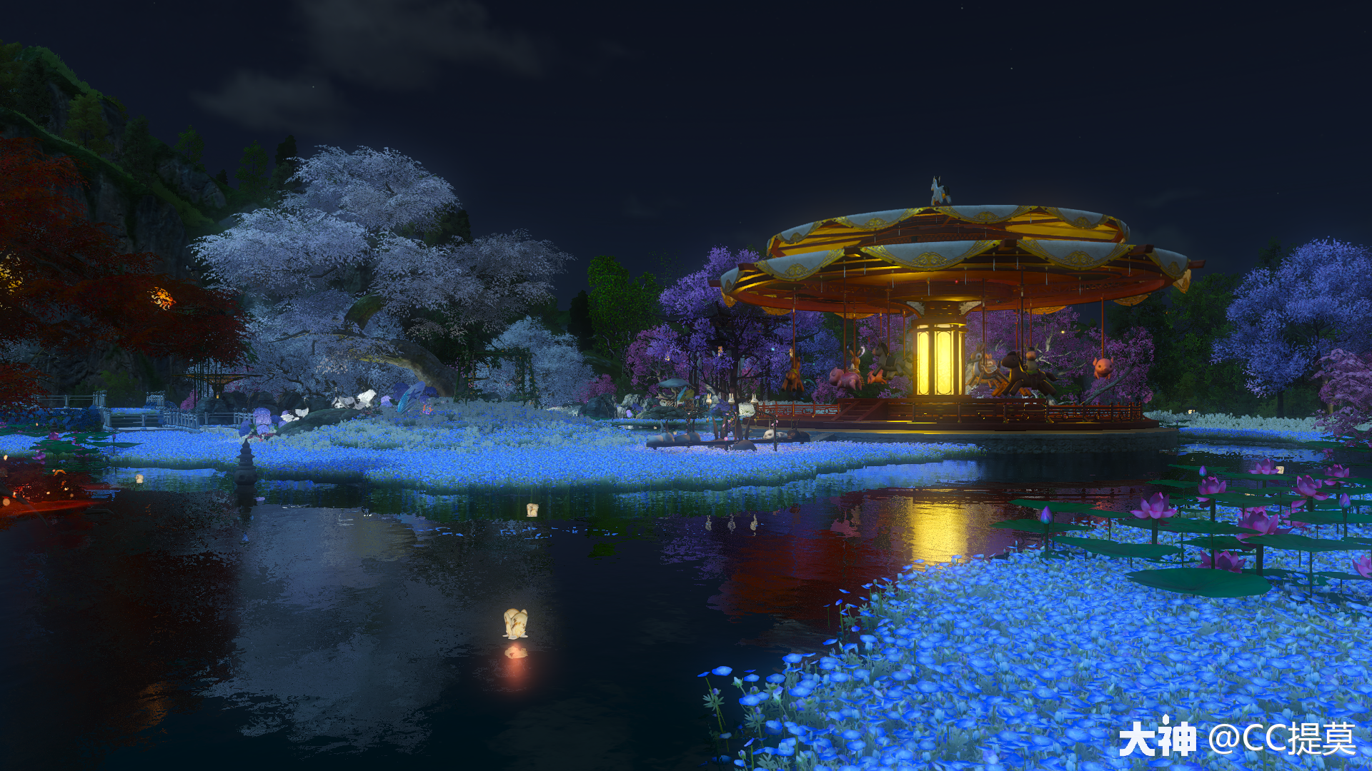 客单 夜景 原图展示 九天揽月 cc提莫逆水寒官方认证庄园设计师.