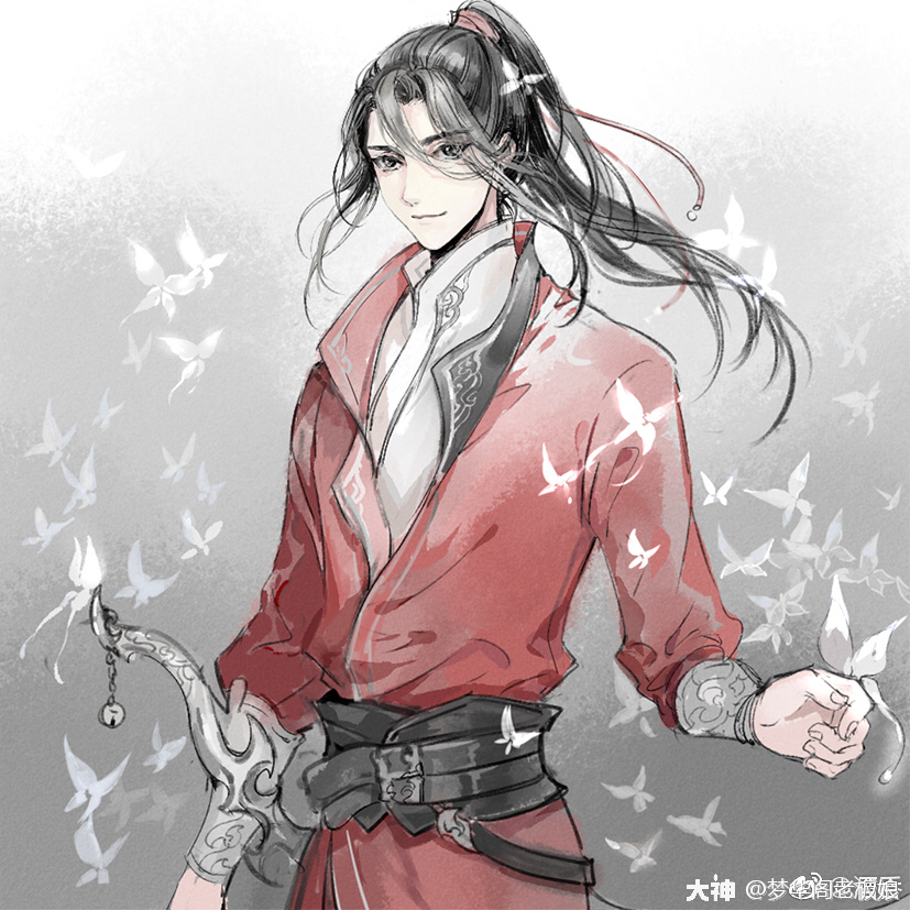 作者详见水印)银蝶是《天官赐福》中花城的法宝(?