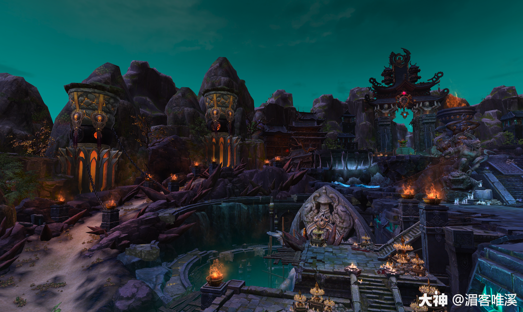 呀,一不小心穿到隔壁枉死城.真是两种景象.