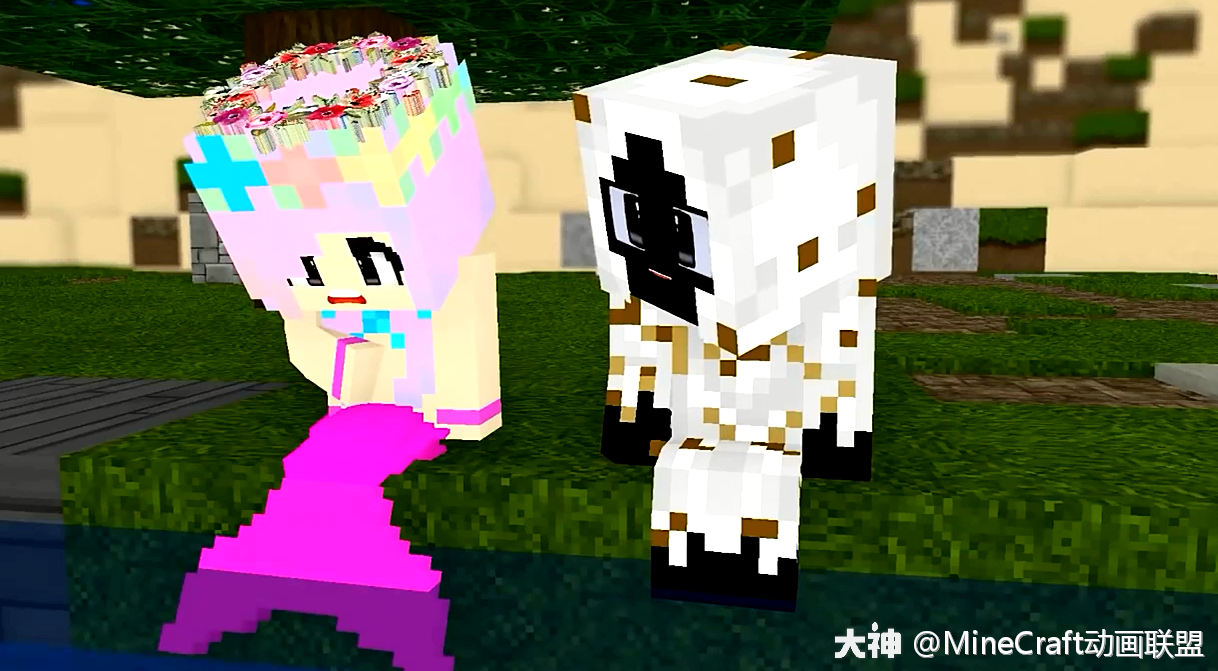 我的世界动画-小实体303和美人鱼的故事_来自大神我的世界圈子