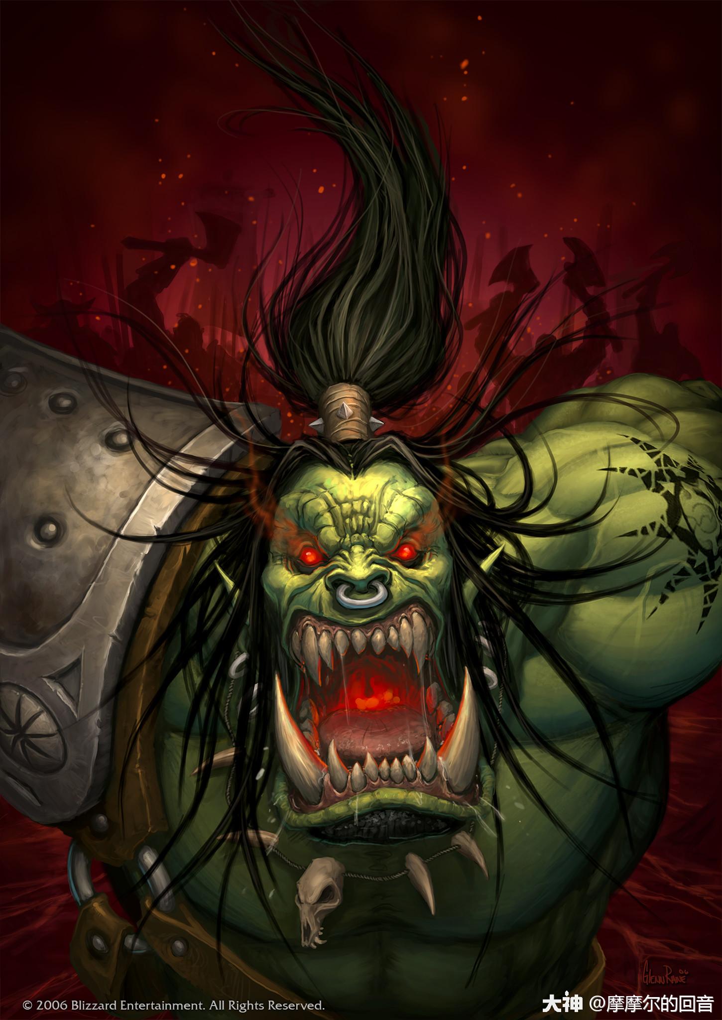 战歌氏族的酋长,加尔鲁什·地狱咆哮的父亲,吼爹