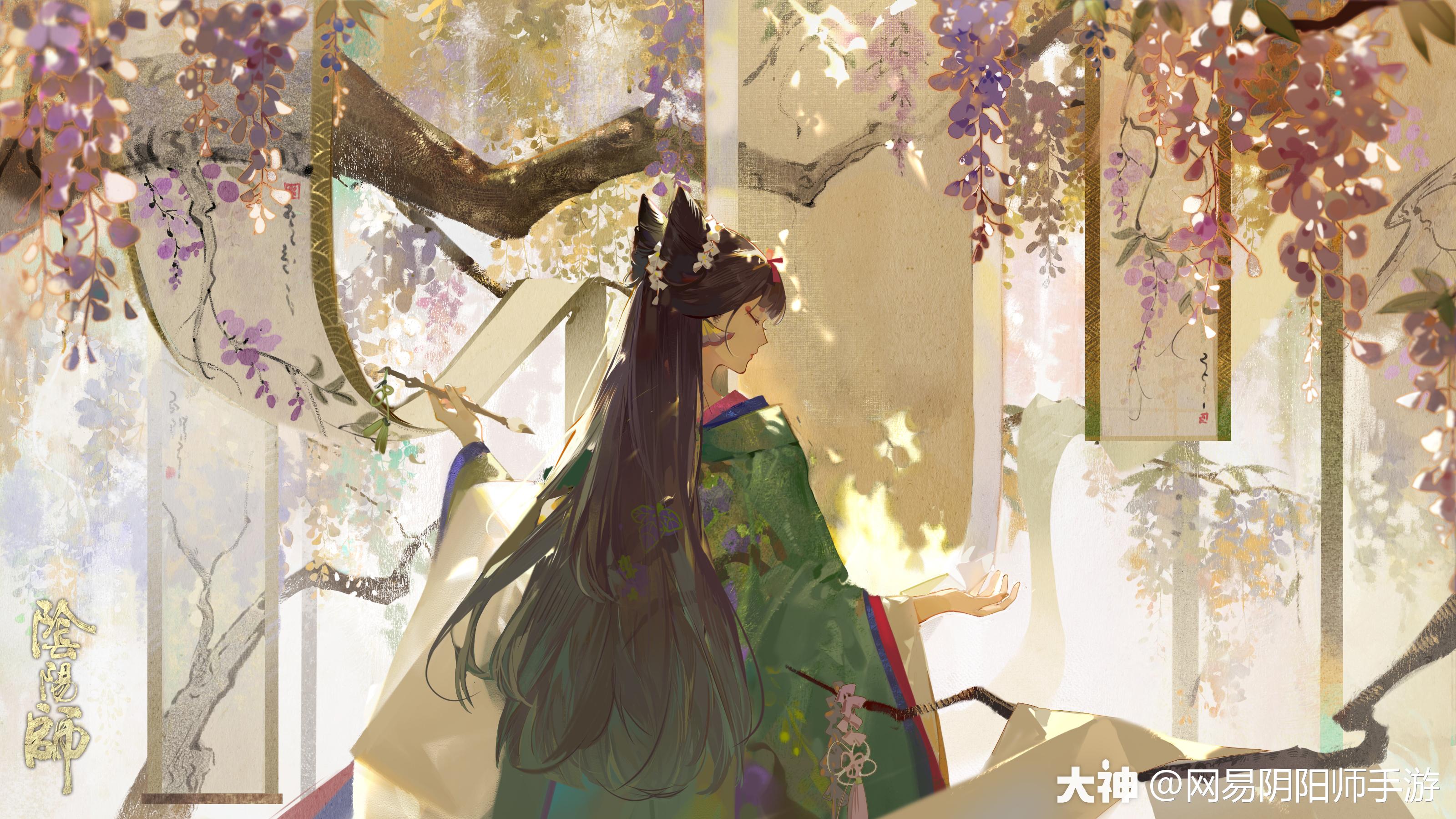 阴阳师# #绘世花鸟卷.