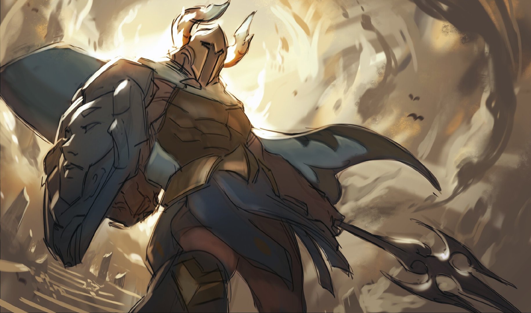 《lol》英仙座潘森设计稿 惊涛骇浪中尽. 来自游民星空 - 大神