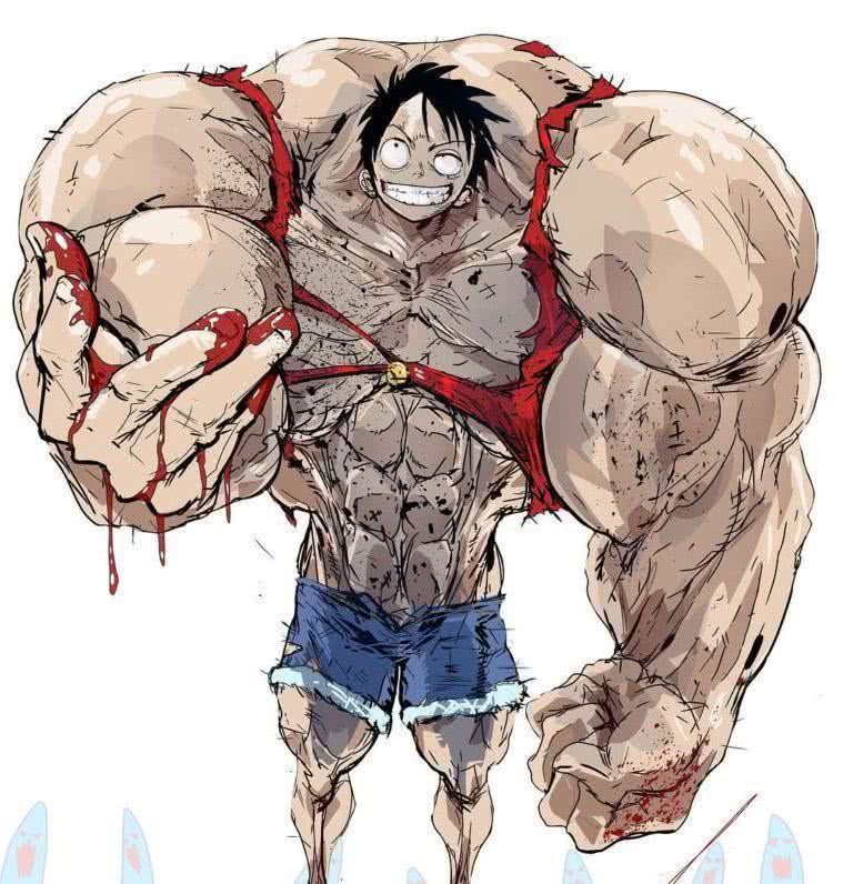 当动漫角色变成魔鬼筋肉人.