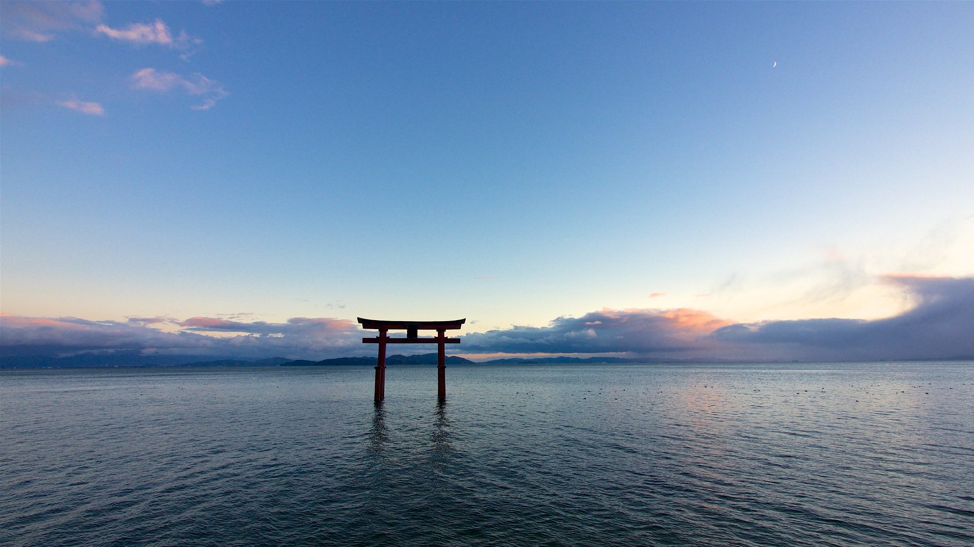 我最喜欢的水上鸟居,高岛市白须神社,小伙伴们喜欢哪个水上鸟居呢?