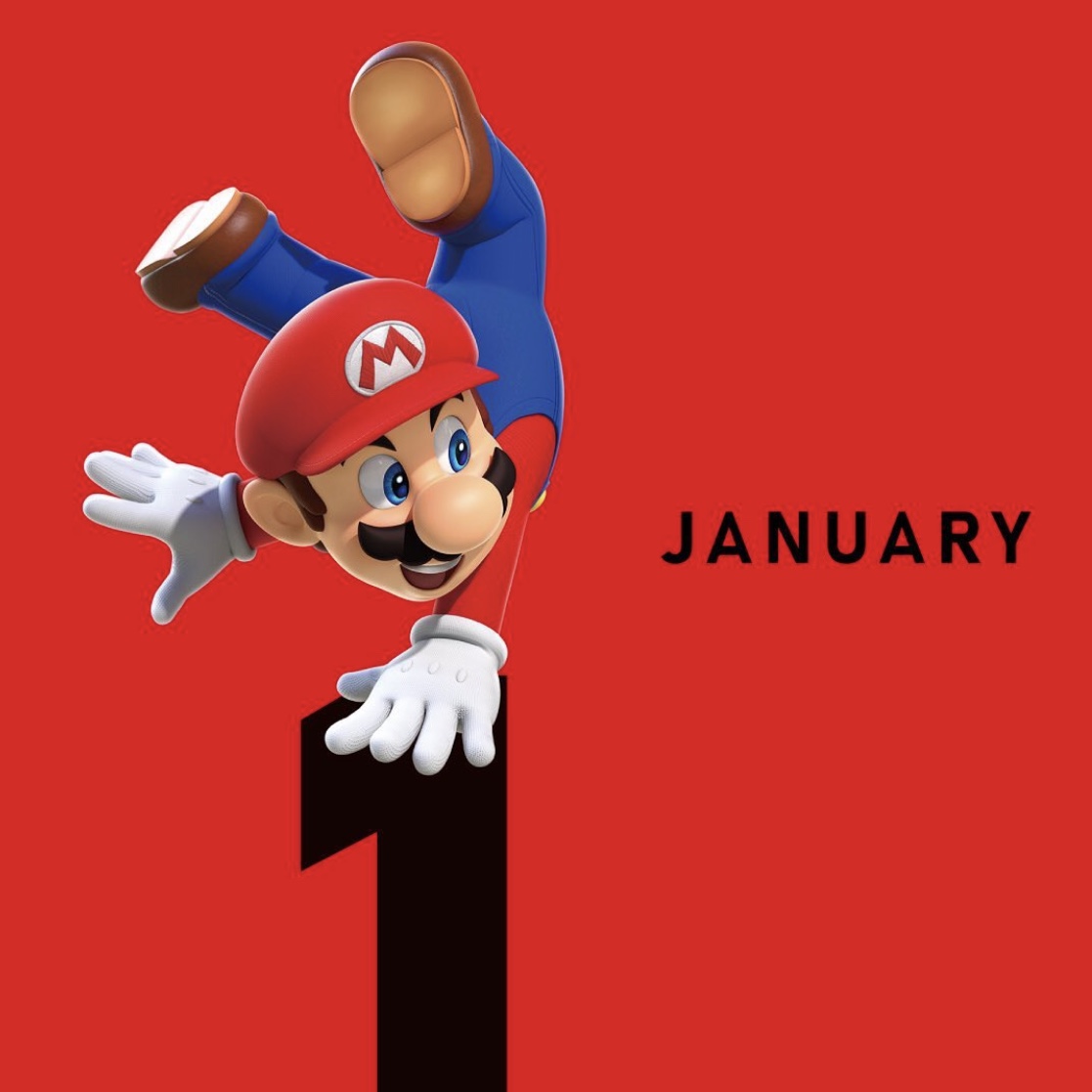 任天堂美好的新年祝福送给大家! 今年   定顺顺利利,开开心心