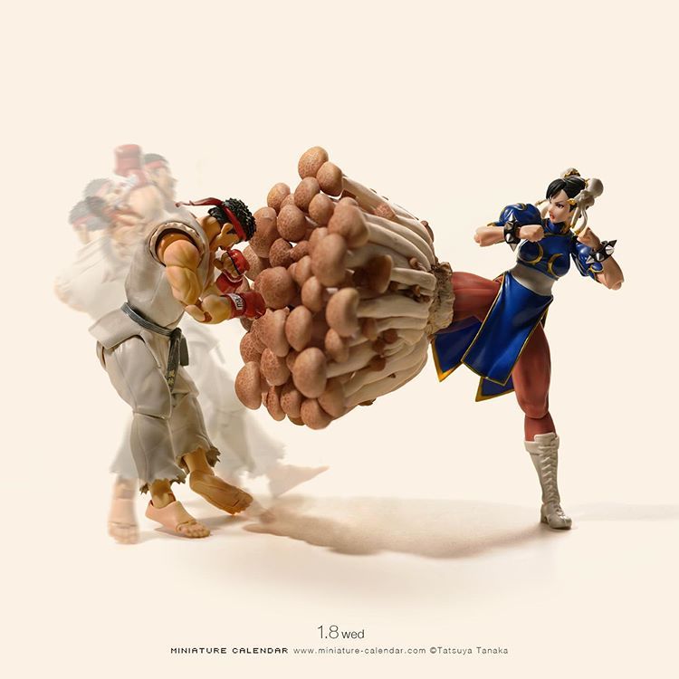 春丽蟹味菇百裂脚 Via 田中達也 来自网易大神圈子 游侠网