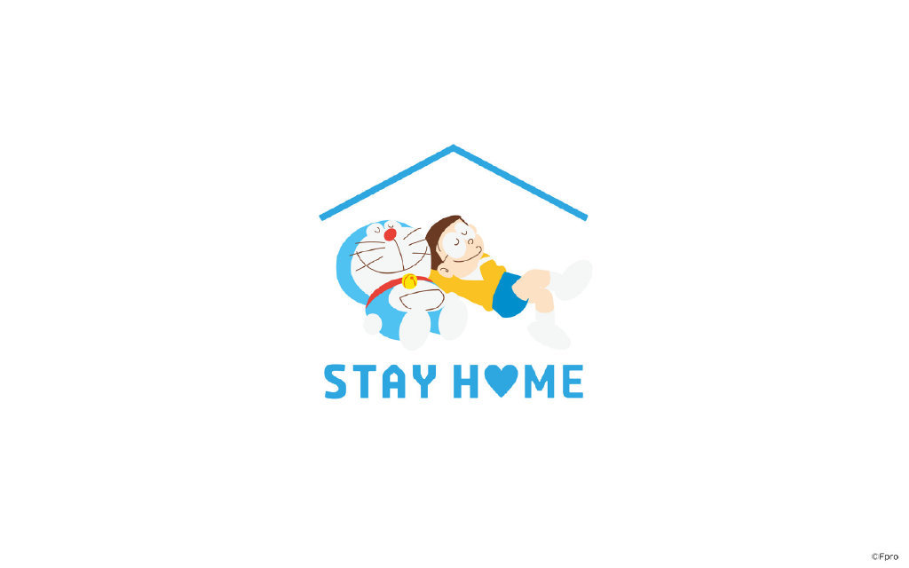 哆啦a夢官方公開一組stayhome網絡會議用背景圖