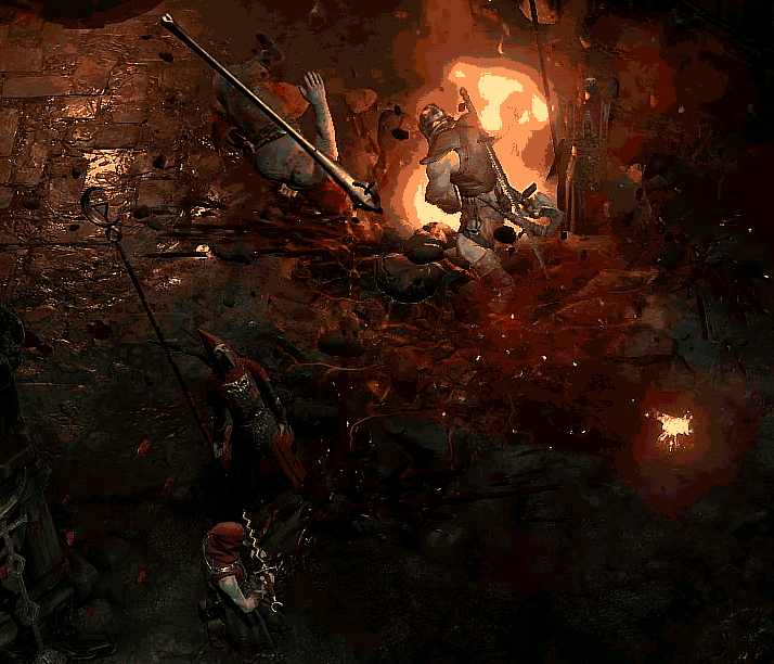 凯恩之角近日发布《暗黑破坏神4》慢放放大细节动图,你们首_来自网易