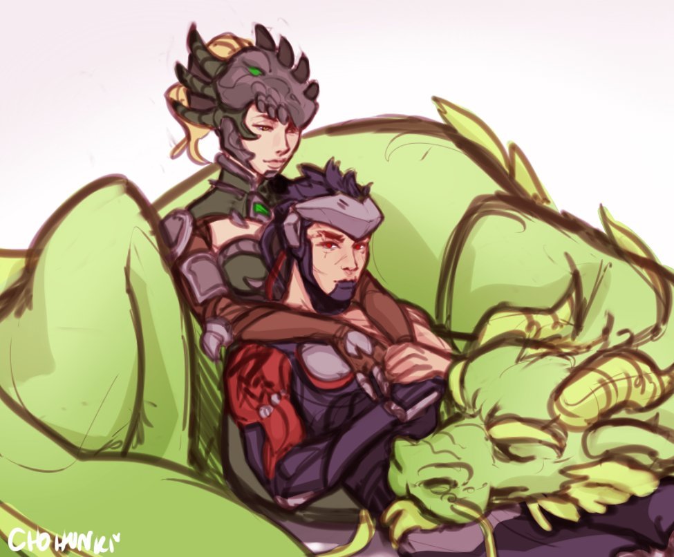 【 源氏与天使】(来源:twitter—chohunkii)