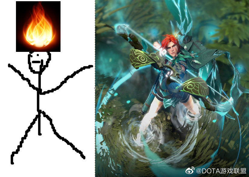 晚安 附火女风行至宝对比