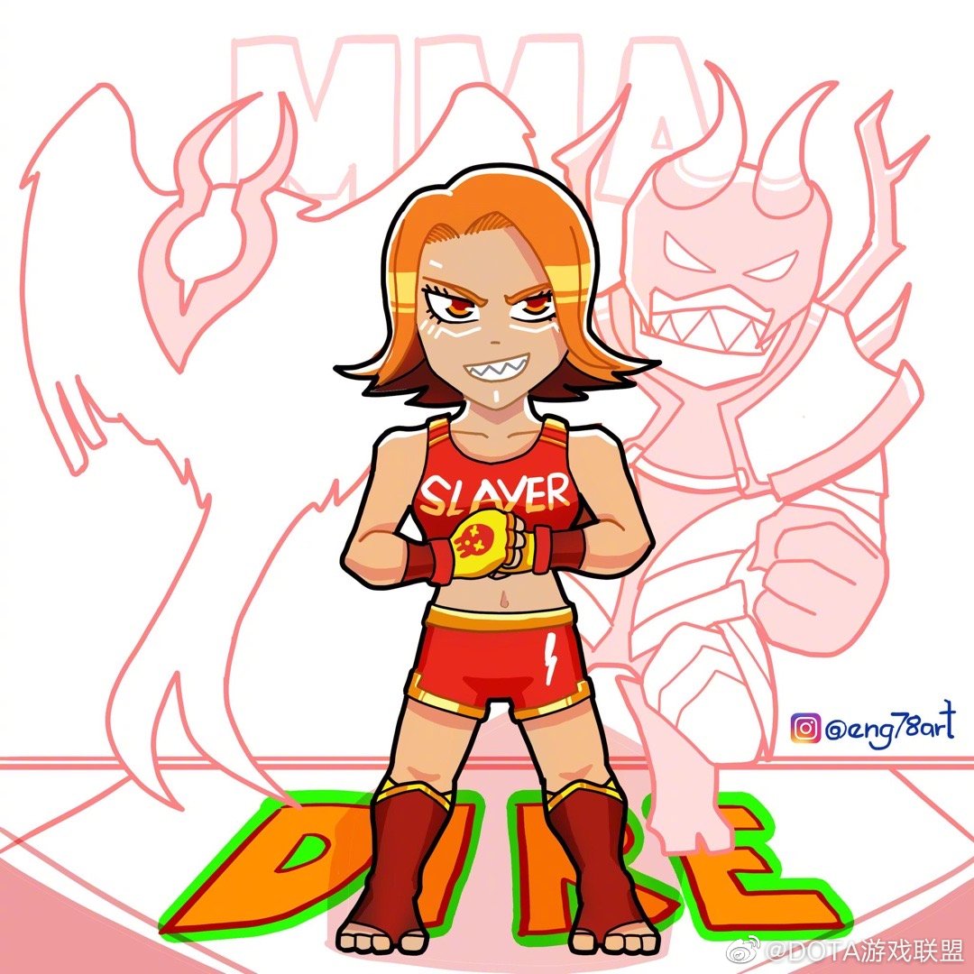 与 200攻速的冰女对应的是,火焰队的拳击手炽魂lina! via:eng78art