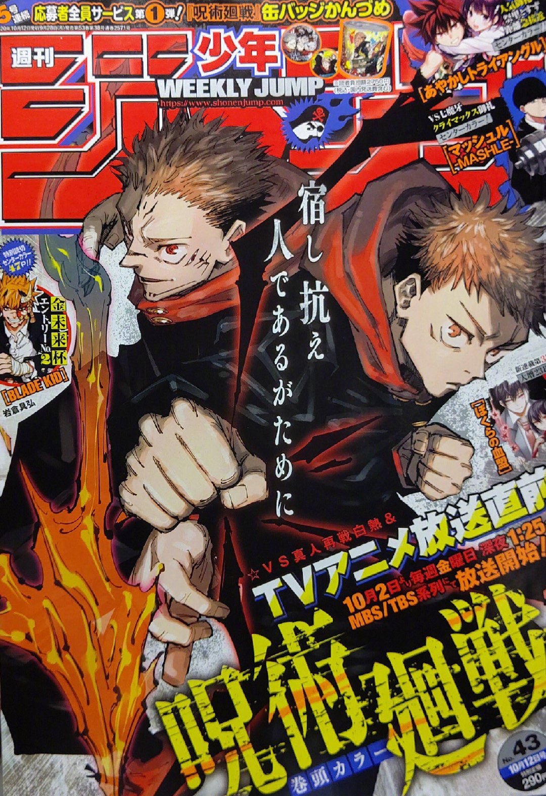 「咒术回战」tv动画放送纪念封面&彩页