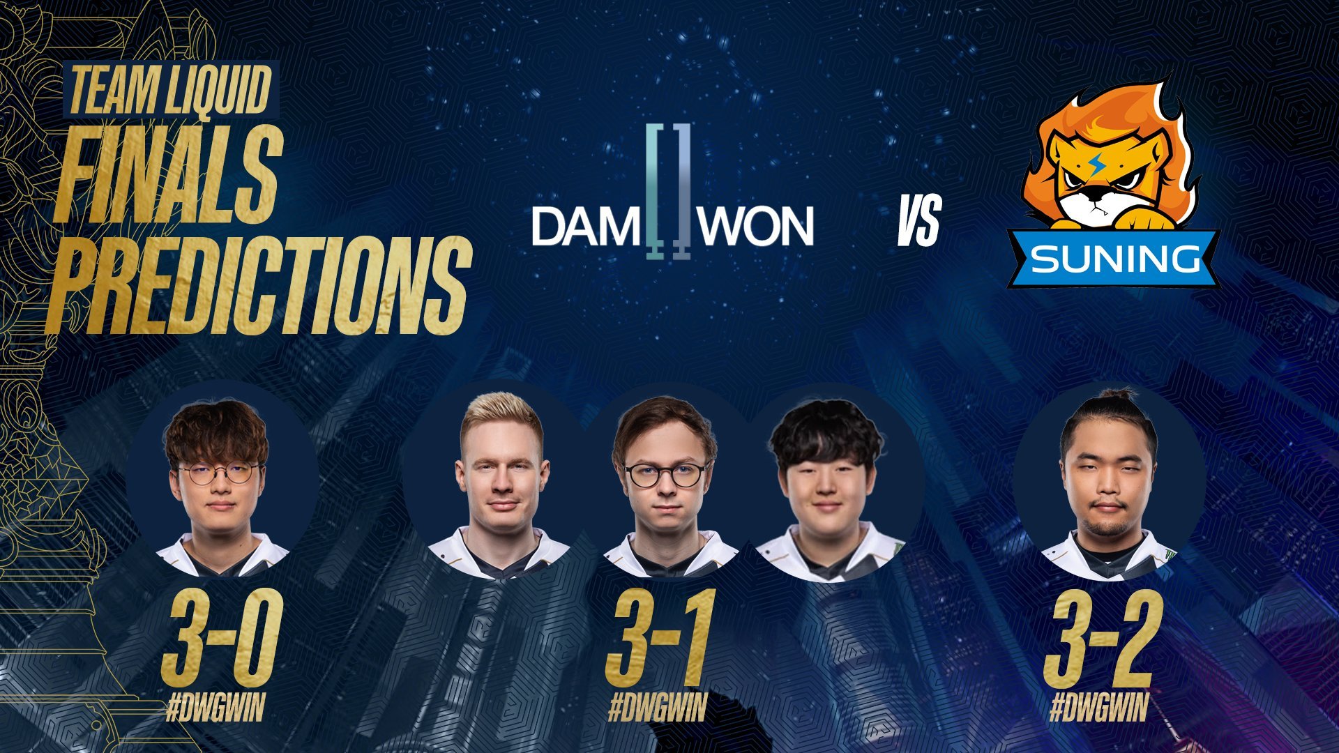 【tl预测决赛赛果:全员看好dwg夺冠】 lcs赛区的tl战队预测了决赛赛果